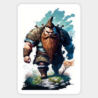 Dwarf In Watercolor Sticker